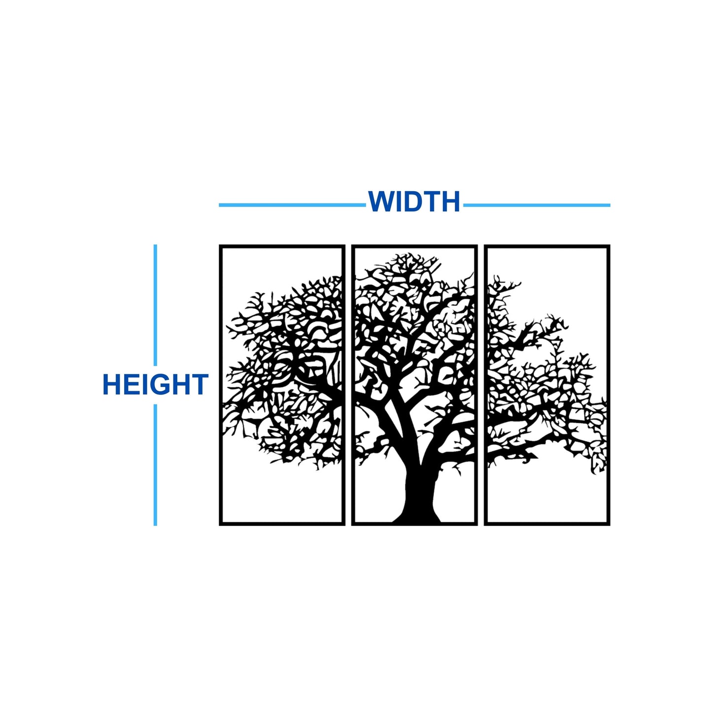 Canopy Tree of Life Wall Art dimensions