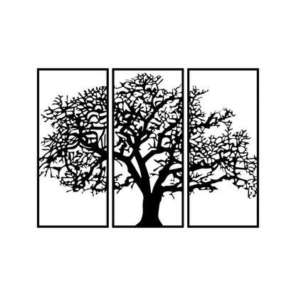 The white background gives the Canopy Tree of Life Wall Art a clean, minimalist look, allowing the tree to stand out as the focal point.
