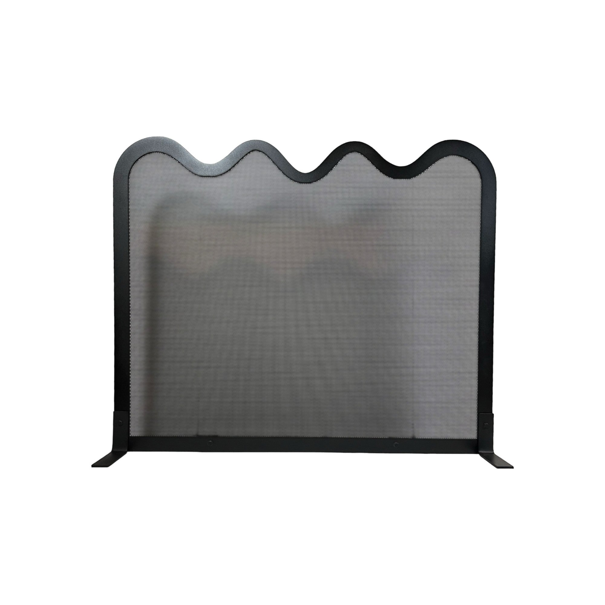 Wave fireplace screen custom made sizes