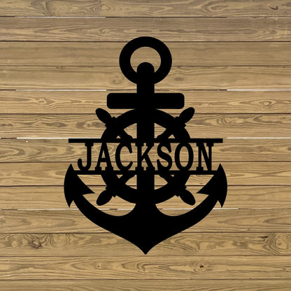 Custom anchor name sign