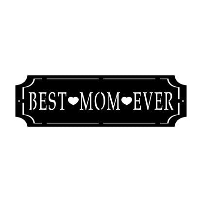 best mom every custom metal sign stock image black sign