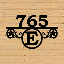 Load image into Gallery viewer, custom metal sign bottom letter monogram sign