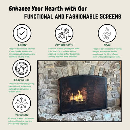 fireplace screen benefits and features
