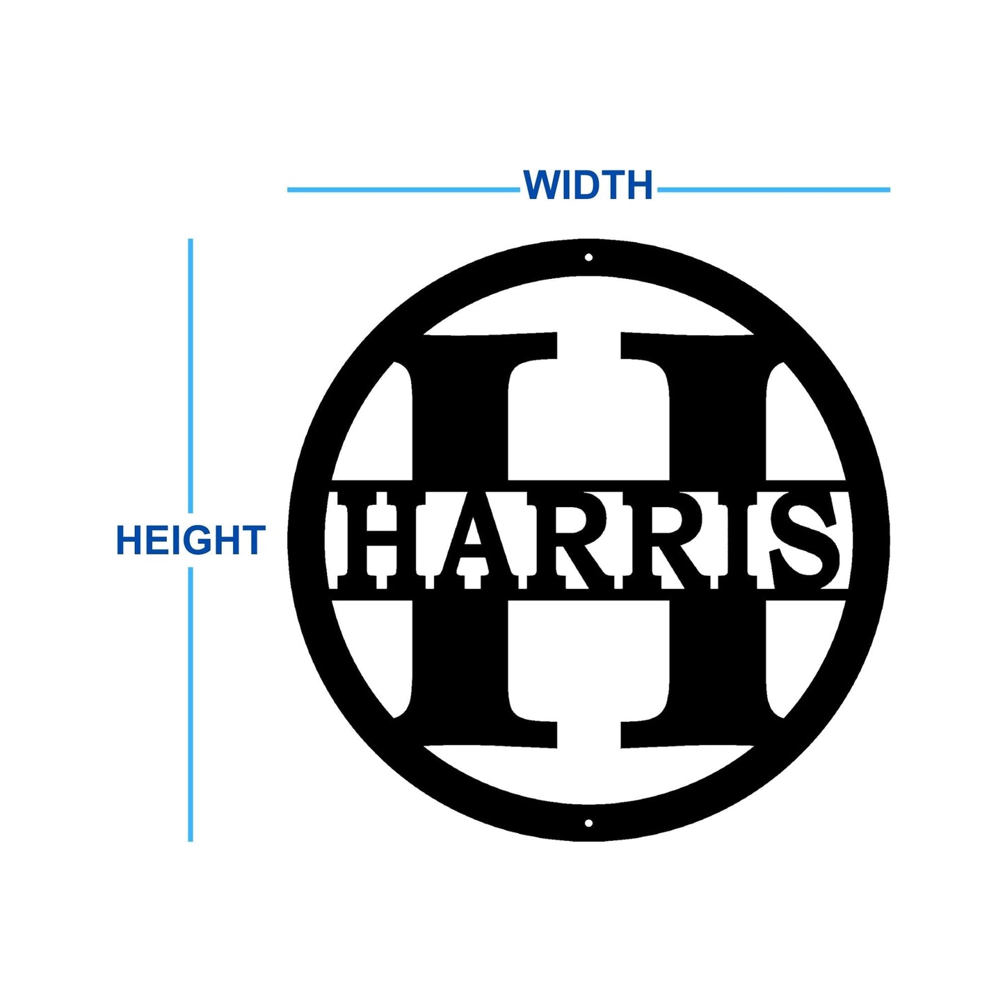 Personalized circular wall art dimensions
