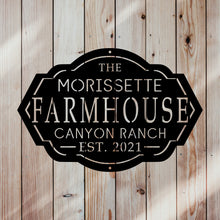 Load image into Gallery viewer, Custom Farm House Sign Wood Background