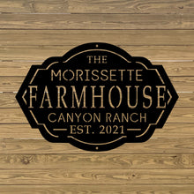 Load image into Gallery viewer, Custom Farm House Sign Black Paint Wood