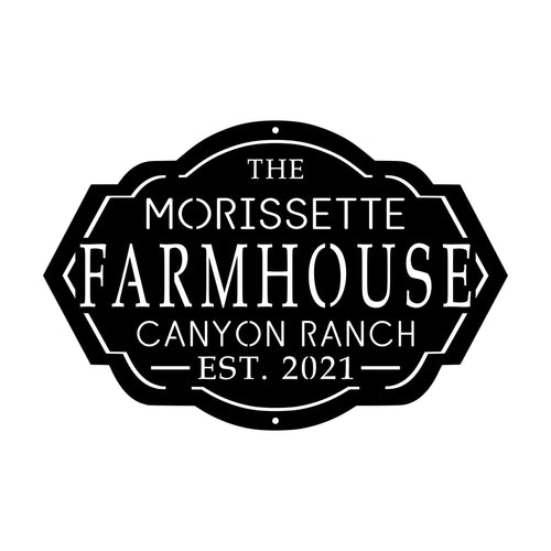 Custom Farm House Sign Stock 