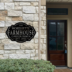 Custom Farm House Sign Front House Facade