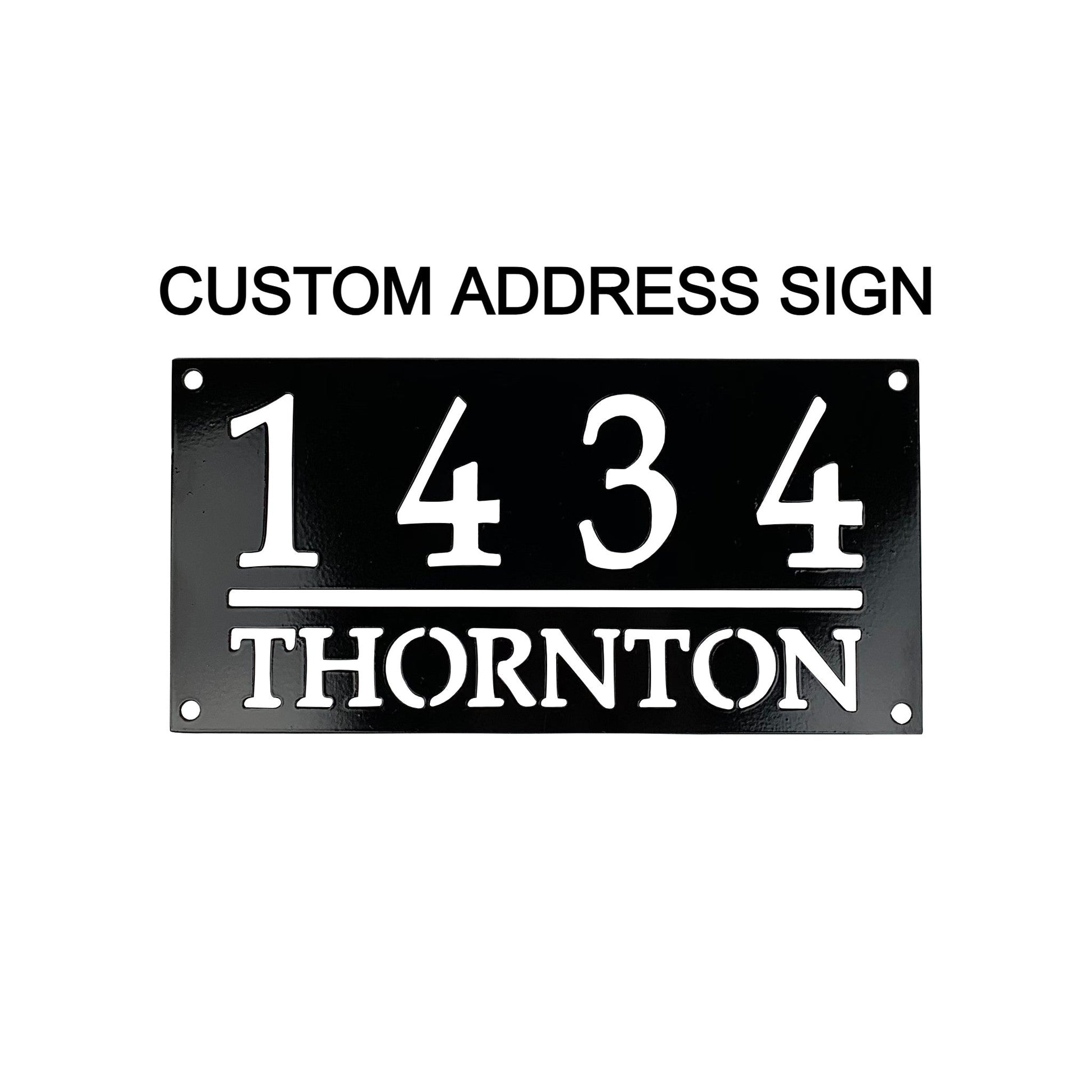 Custom Home Address Sign Title 