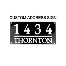 Load image into Gallery viewer, Custom Home Address Sign Title 