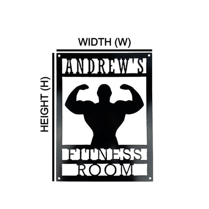 Home Gym Sign Dimensions