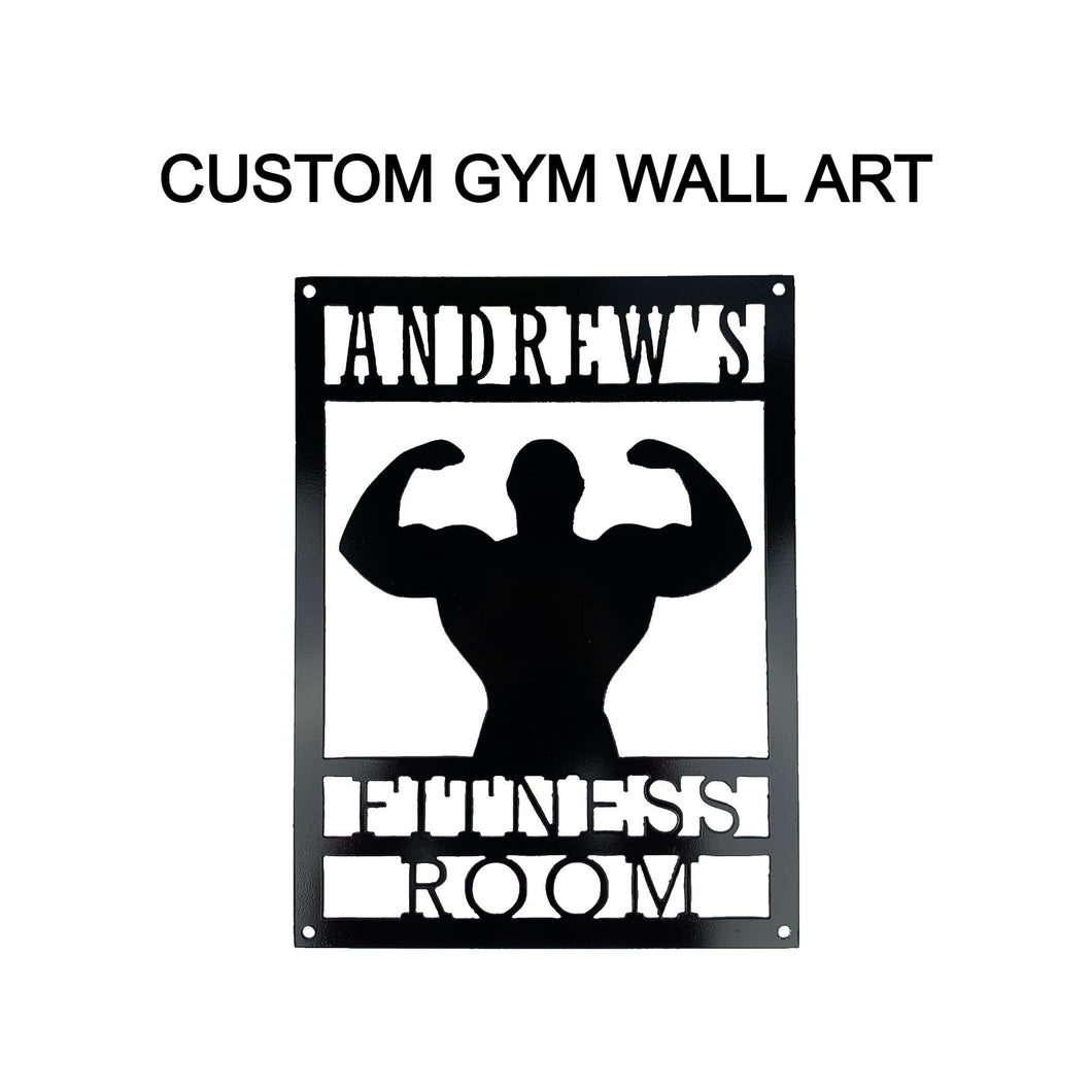 Custom Gym Wall Art Stock