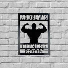 Load image into Gallery viewer, Custom Gym Wall Art Chalk Brick Background