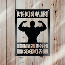 Load image into Gallery viewer, Custom Gym Wall Art Black Paint Wood