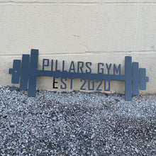 Load image into Gallery viewer, Pillars Customs Custom Home Gym Wall Art Sign Black Paint