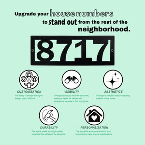 horizonal house numbers benefits and features