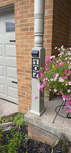 House Numbers Address Sign on Post