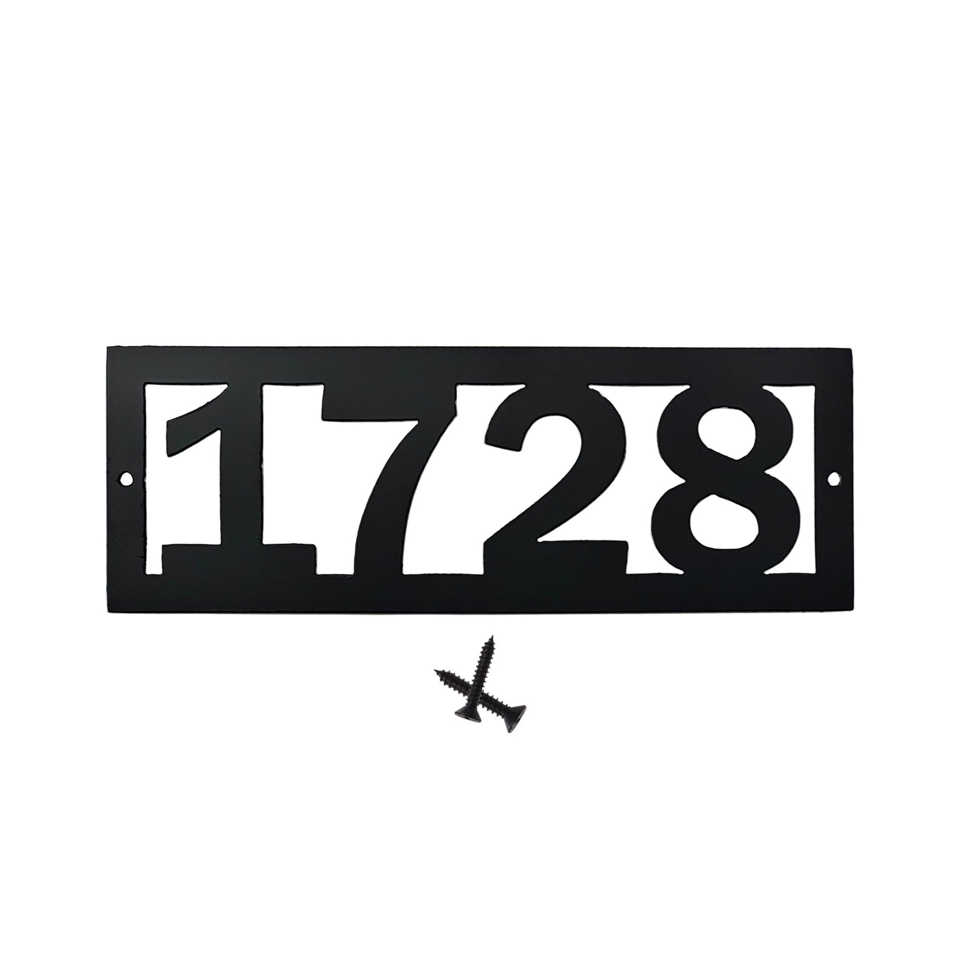 House Numbers Horizontal Address Sign