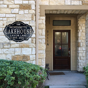 Custom Lakehouse Sign House Facade 