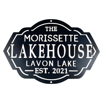 Custom Lakehouse Beach Cottage Sign