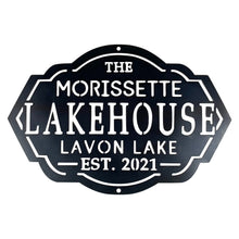 Load image into Gallery viewer, Custom Lakehouse Beach Cottage Sign