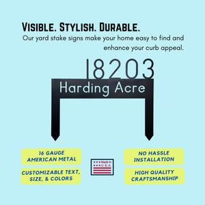 yard stake sign benefits and features and description 