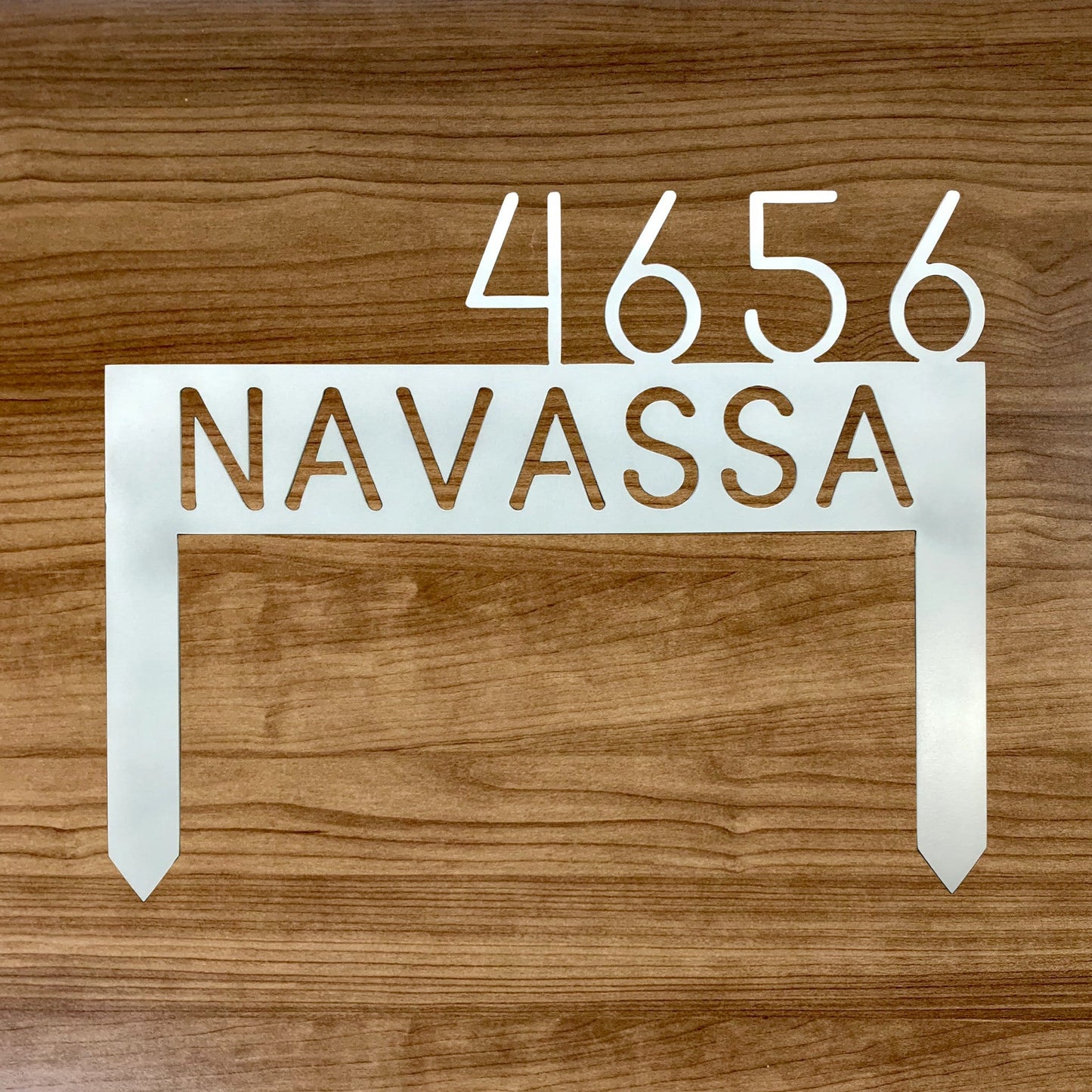 Custom Yard Stake Sign White