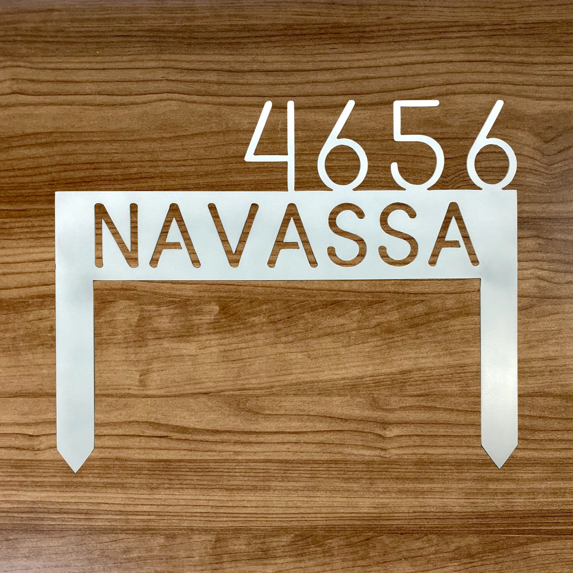 Custom Yard Stake Sign White