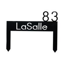 Load image into Gallery viewer, Custom Yard Stake Sign Black