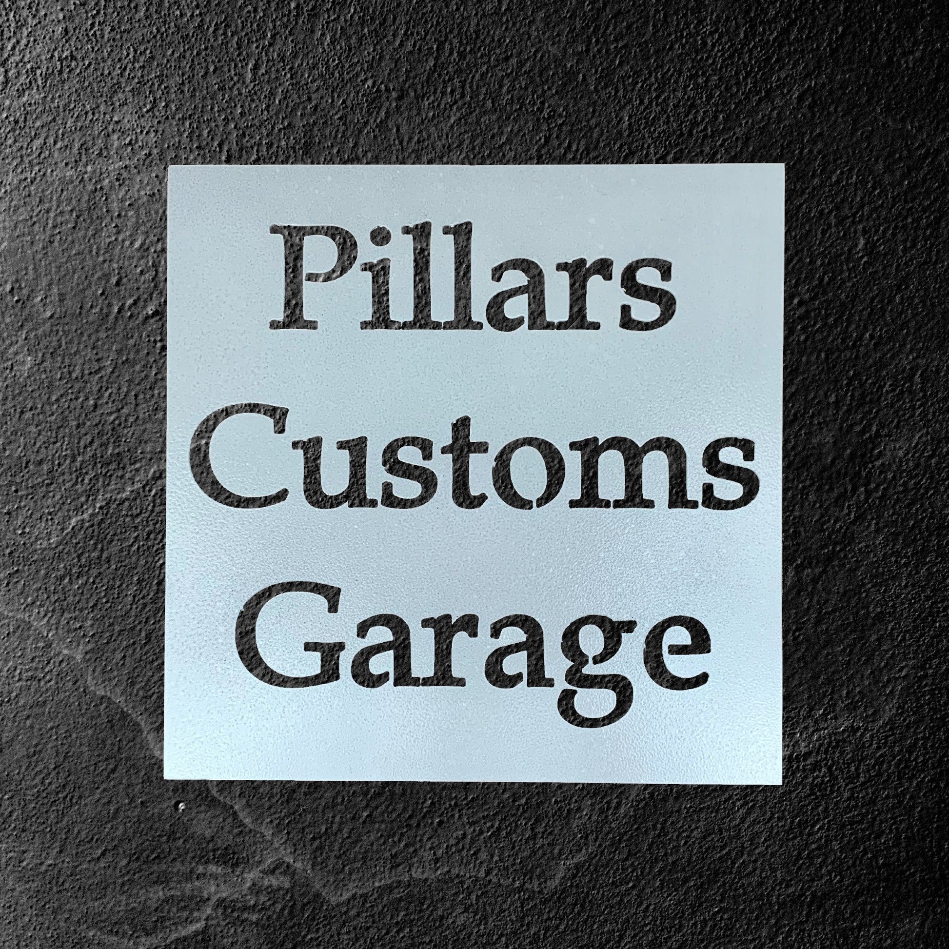 Custom Business Metal Sign White
