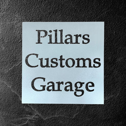 Custom Business Metal Sign White