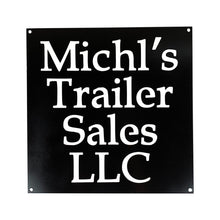 Load image into Gallery viewer, Custom Business Metal Sign Black