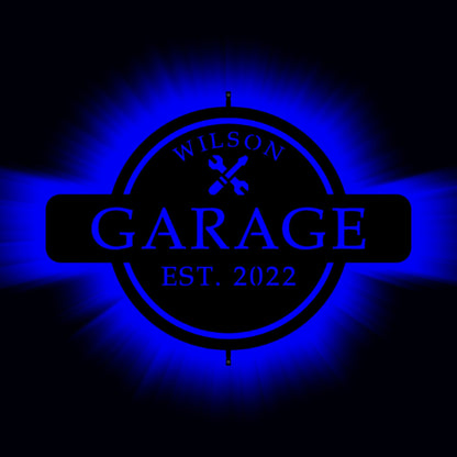 Custom Neon Garage Sign