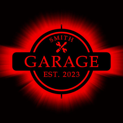 Custom Neon Garage Sign