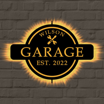 Custom Neon Garage Sign