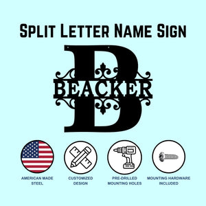 custom split letter sign features and benefits