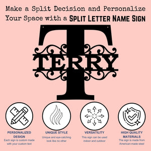 split letter sign benefits and perks
