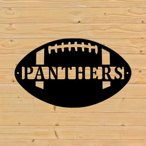 Custom Football Metal Sign