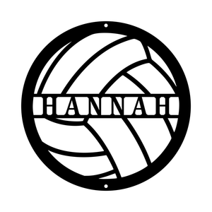 Custom Volleyball Metal Sign