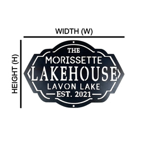 custom lakehouse sign dimensions guide
