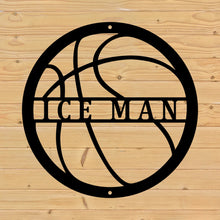 Load image into Gallery viewer, Customized Personalized Basketball Name Nickname Team Metal Sign