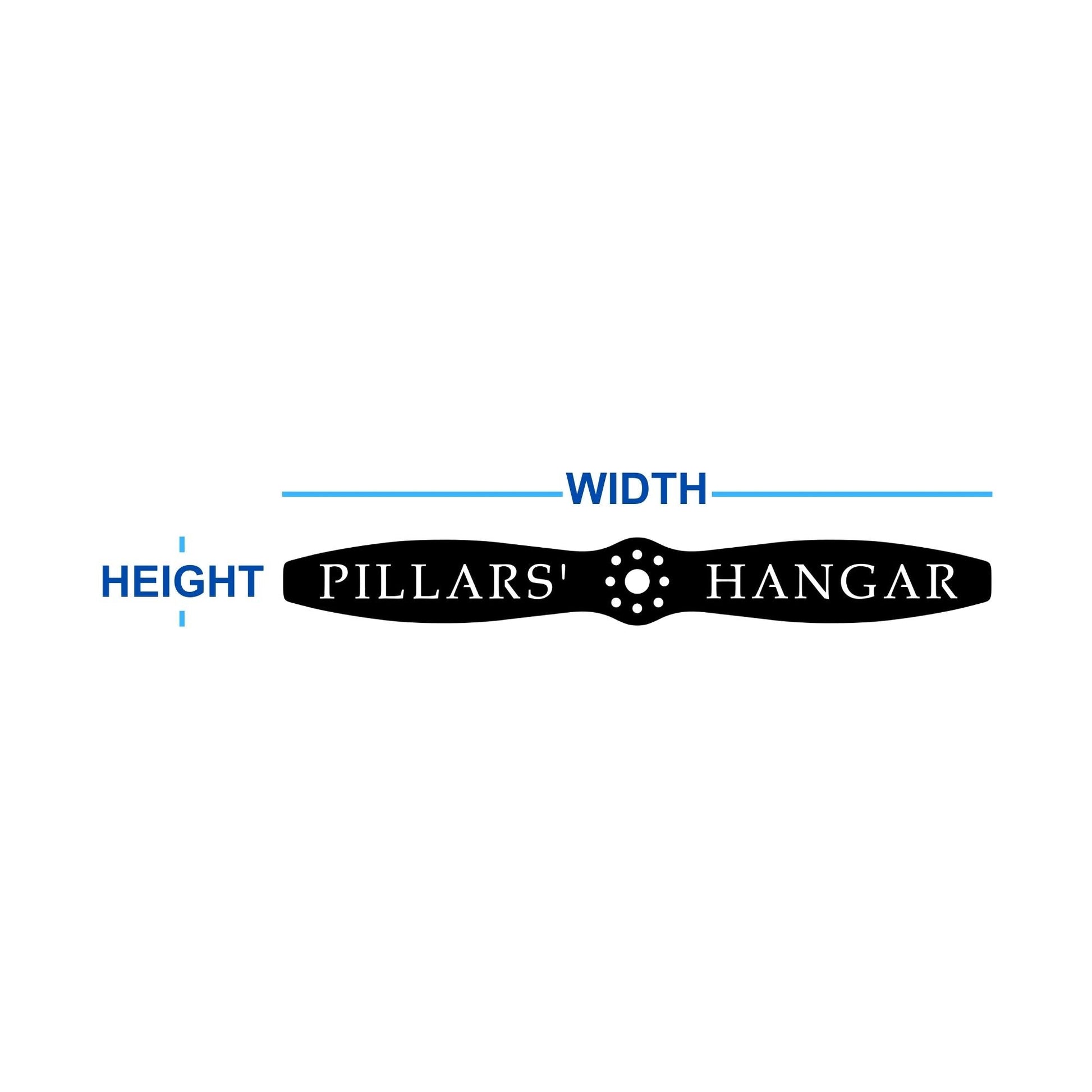 custom name metal prop design airplane dimensions 