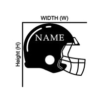 Load image into Gallery viewer, Customized Personalized Football Helmet Sign, Name Number, Metal Sign, Made in USA