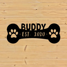 Load image into Gallery viewer, dog bone sign wall mounted 