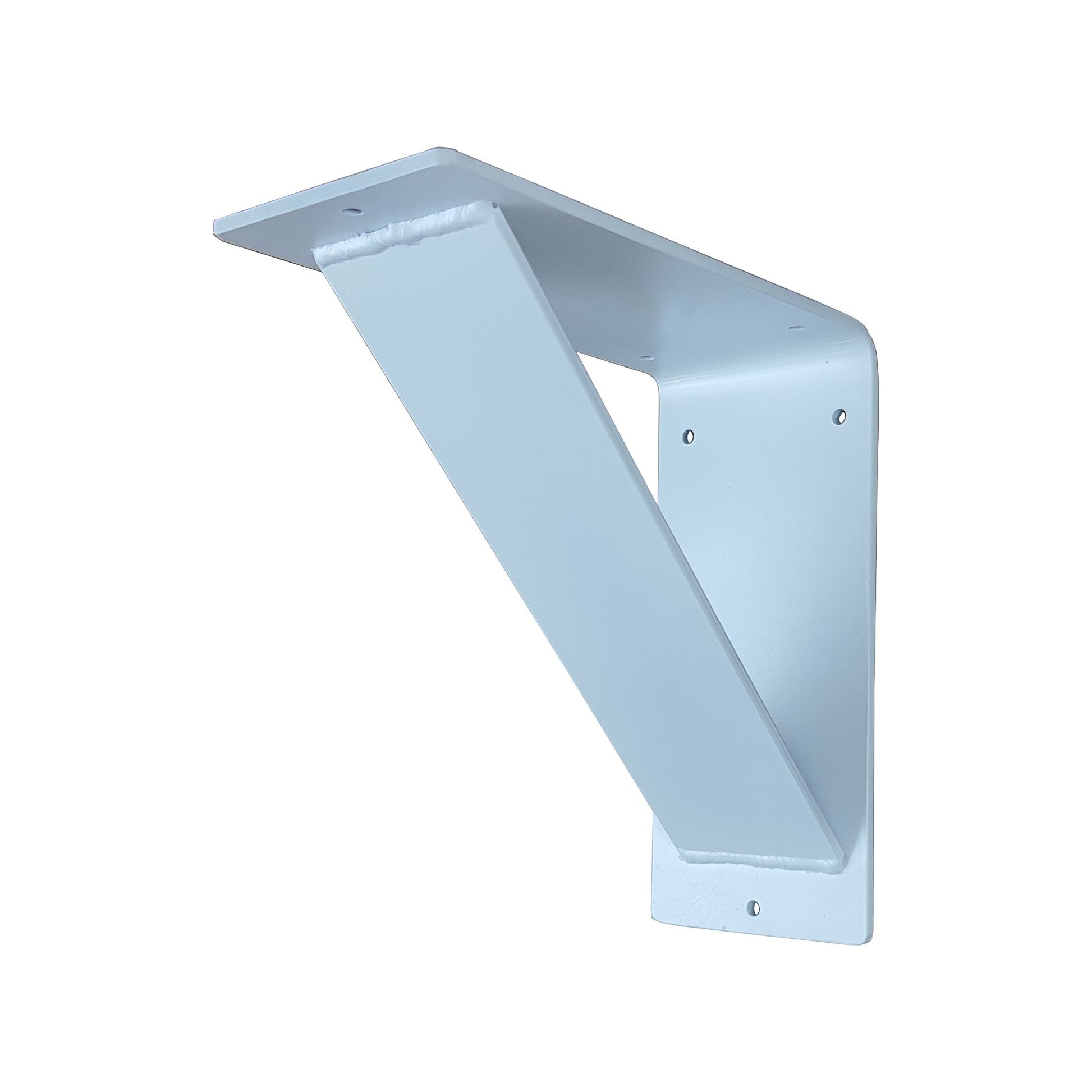 white floating shelf bracket
