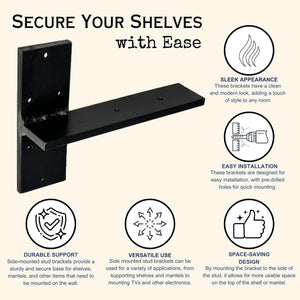 Side Stud Granite Shelf Countertop bracket key points