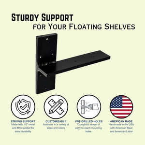 side stud bracket hidden support shelf benefits features