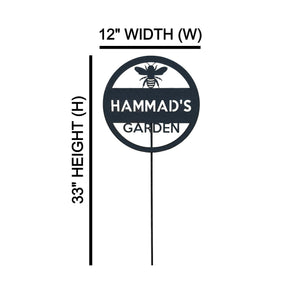 custom home garden stake sign dimensions