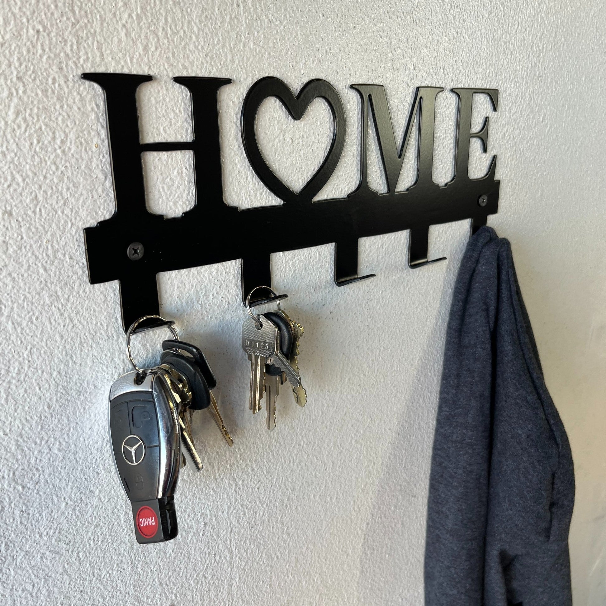Coat Rack, Wall Mounted Hooks, Home Design Ideal for Keys and Coats, Made in USACoat Rack, Wall Mounted Hooks, Home Design Ideal for Keys and Coats, Made in USA