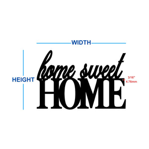 home sweet home metal sign colors dimensions
